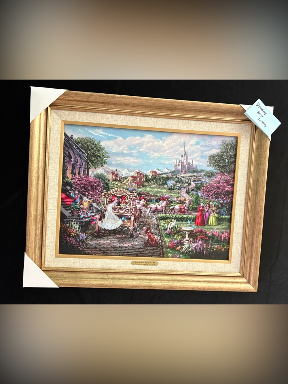 Thomas Kinkade Studios Disney Cinderella Happily Ever After Framed Print